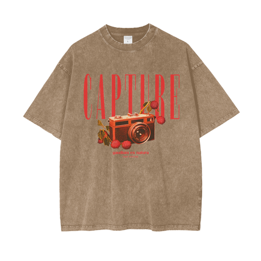 CAPTURE - Heavyweight Oversized Acid Wash T-Shirt