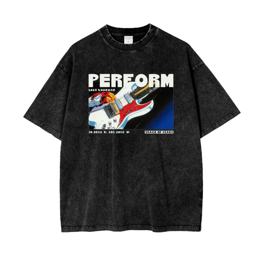 PERFORM - Heavyweight Oversized Acid Wash T-Shirt